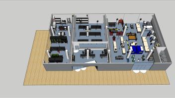 Rendering of TEAM Lab at Aggie Square