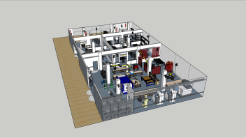 Rendering of TEAM Lab at Aggie Square