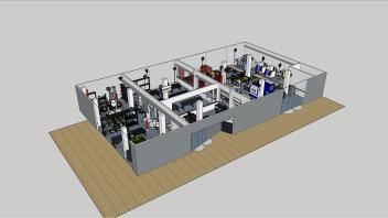 Rendering of TEAM Lab at Aggie Square