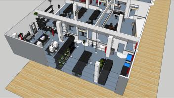 Rendering of TEAM Lab at Aggie Square
