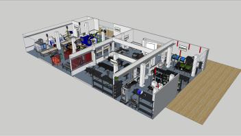Rendering of TEAM Lab at Aggie Square