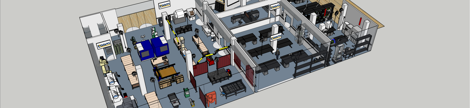 Rendering of TEAM Lab at Aggie Square